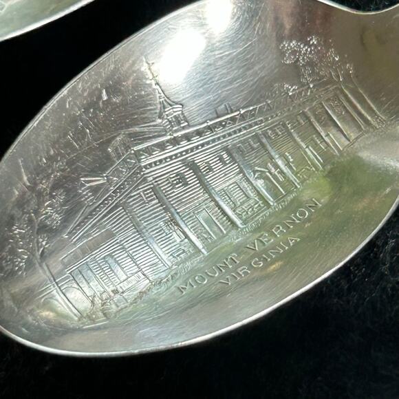Vintage Statesman Silverplate Spoons – Washington, Jefferson, Adams, Set of 3 - Picture 6 of 12